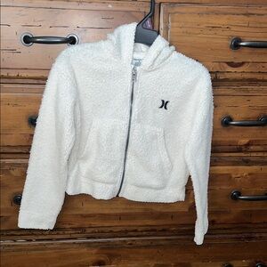 Hurley Kids White Fleece Hoodie